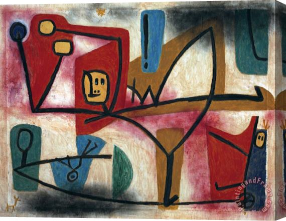Paul Klee Uebermut (arrogance) Stretched Canvas Print / Canvas Art
