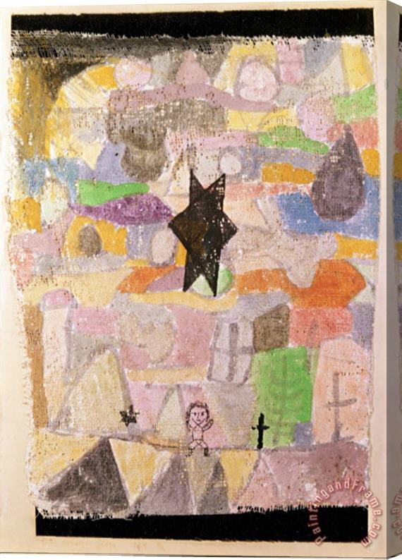 Paul Klee Under a Black Star 1918 Stretched Canvas Print / Canvas Art