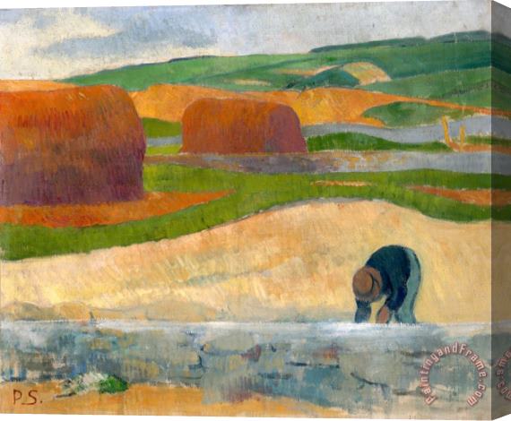 Paul Serusier Seaweed Gatherer Stretched Canvas Painting / Canvas Art