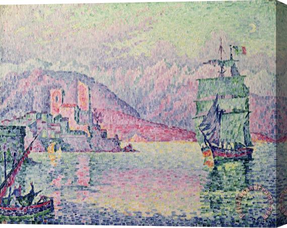 Paul Signac Antibes Stretched Canvas Painting / Canvas Art