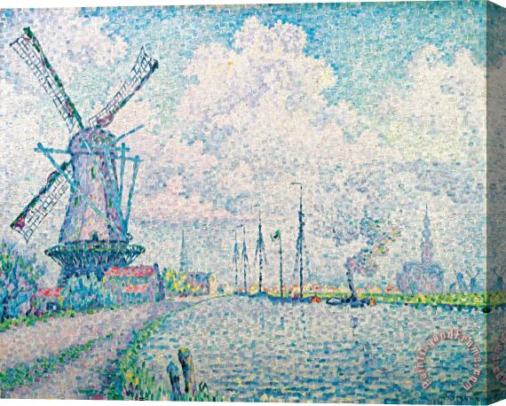 Paul Signac Canal of Overschie Stretched Canvas Print / Canvas Art