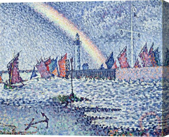 Paul Signac Entrance to the Port of Honfleur Stretched Canvas Print / Canvas Art