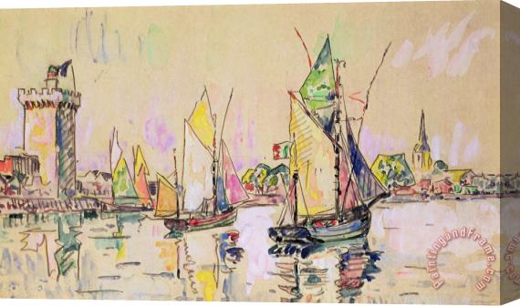 Paul Signac Sailing Boats At Les Sables D Olonne Stretched Canvas Painting / Canvas Art