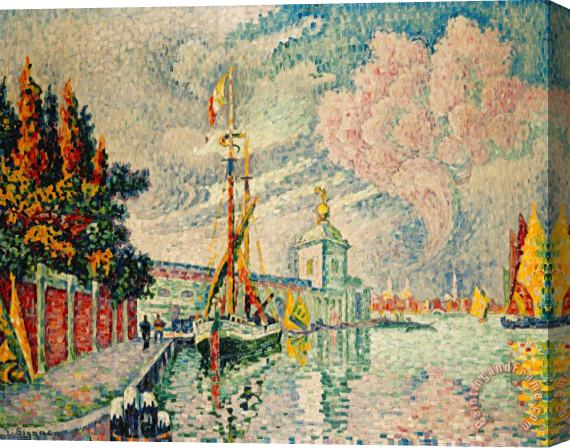 Paul Signac The Dogana Stretched Canvas Painting / Canvas Art