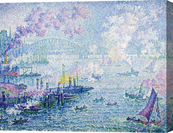 Paul Signac The Port of Rotterdam Stretched Canvas Print / Canvas Art