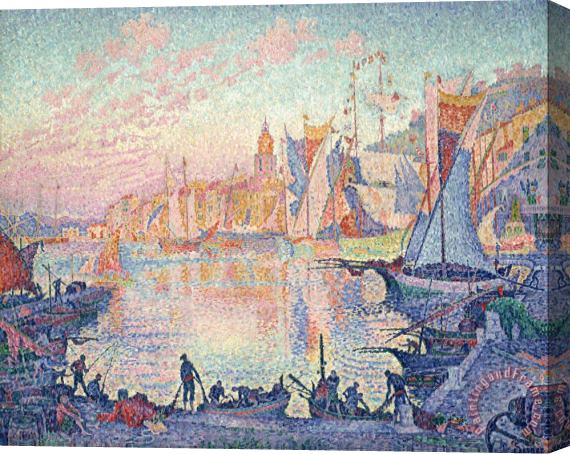 Paul Signac The Port of Saint Tropez Stretched Canvas Print / Canvas Art