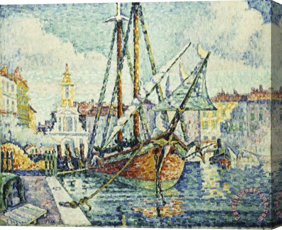 Paul Signac The Port of St. Tropez Stretched Canvas Print / Canvas Art
