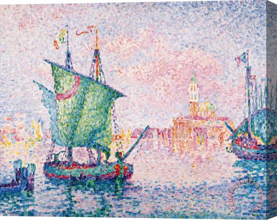 Paul Signac Venice, The Pink Cloud Stretched Canvas Painting / Canvas Art