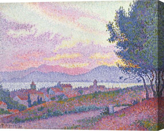 Paul Signac View Of Saint Tropez Stretched Canvas Print / Canvas Art