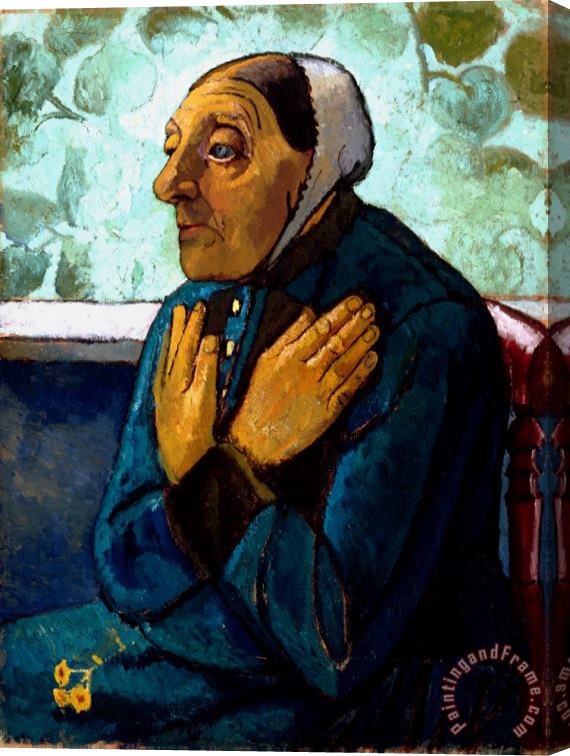 Paula Modersohn-Becker Old Peasant Woman Stretched Canvas Painting / Canvas Art