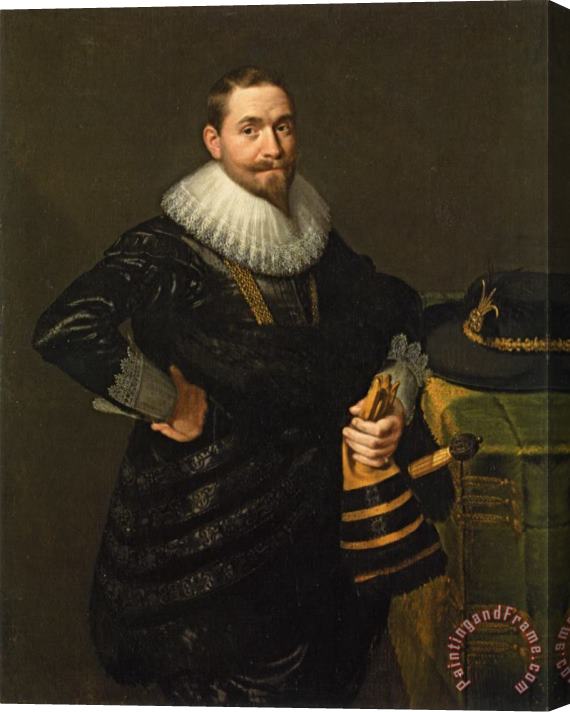 Paulus Moreelse Portrait of a Nobleman Stretched Canvas Print / Canvas Art