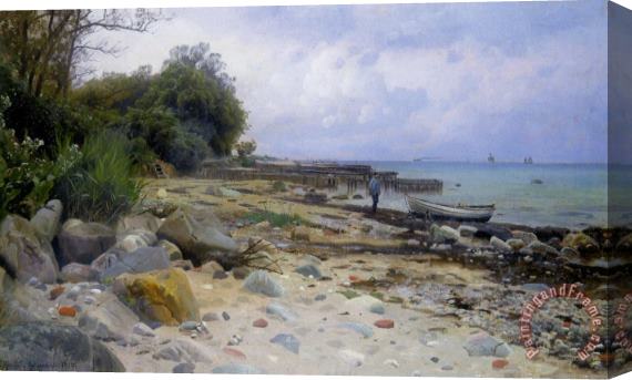 Peder Mork Monsted Looking Out to Sea Stretched Canvas Print / Canvas Art