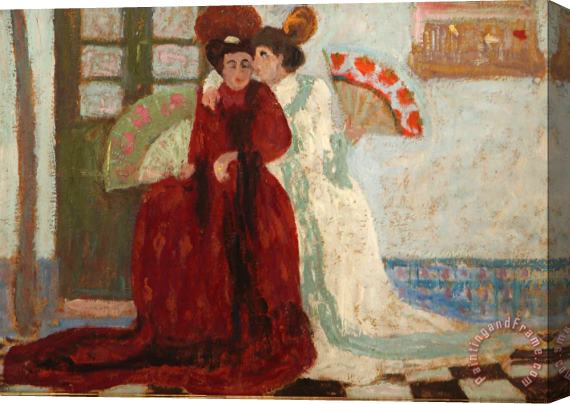 Pedro Figari Confidencia Stretched Canvas Painting / Canvas Art