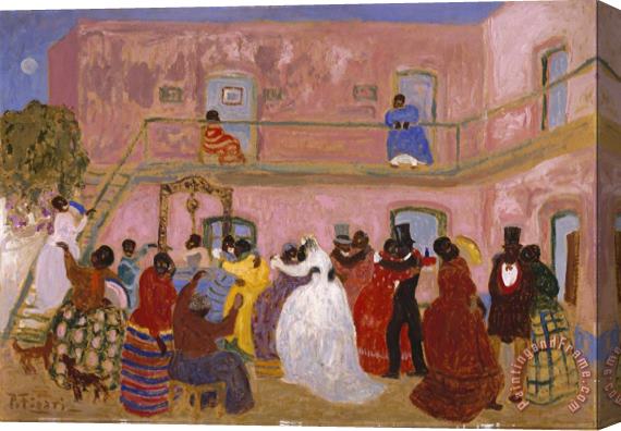 Pedro Figari Off for The Honeymoon Stretched Canvas Painting / Canvas Art