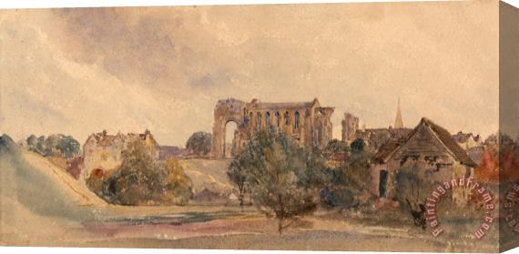 Peter de Wint Malmesbury Abbey Stretched Canvas Print / Canvas Art