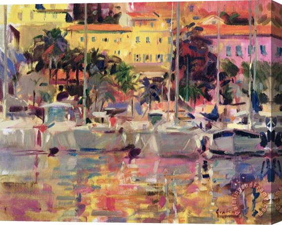 Peter Graham Golden Harbour Vista Stretched Canvas Print / Canvas Art
