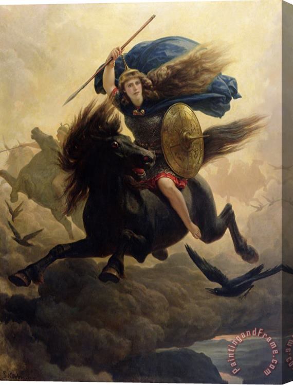 Peter Nicolai Arbo Valkyrie Stretched Canvas Print / Canvas Art