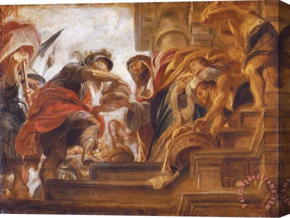 Peter Paul Rubens Abraham And Melchizedek Stretched Canvas Print / Canvas Art