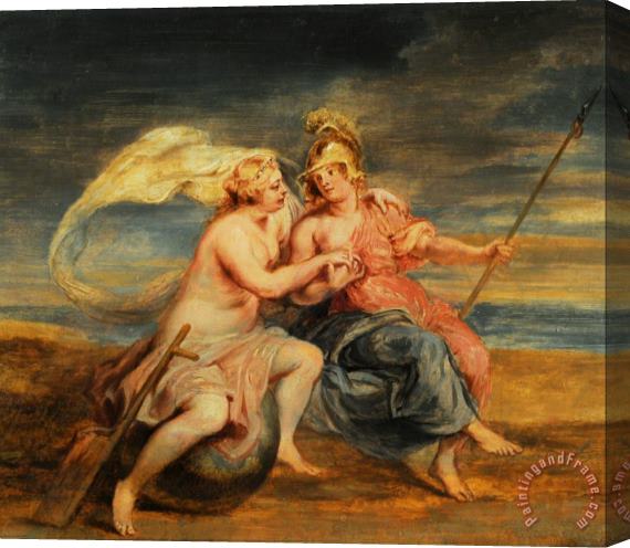 Peter Paul Rubens Alegoria De La Fortuna Y La Virtud Stretched Canvas Print / Canvas Art