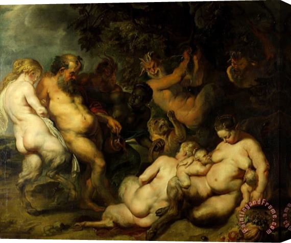 Peter Paul Rubens Bacchanalia Stretched Canvas Painting / Canvas Art