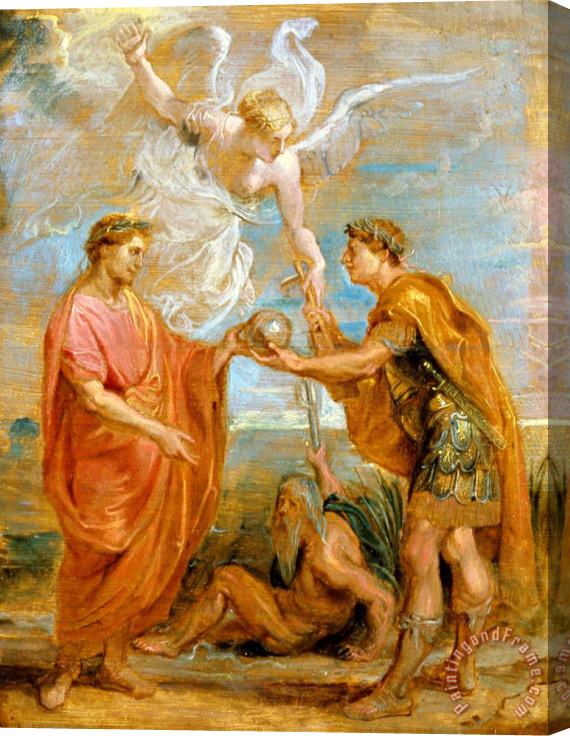 Peter Paul Rubens Constantius Appoints Constantine As His Successor Stretched Canvas Print / Canvas Art