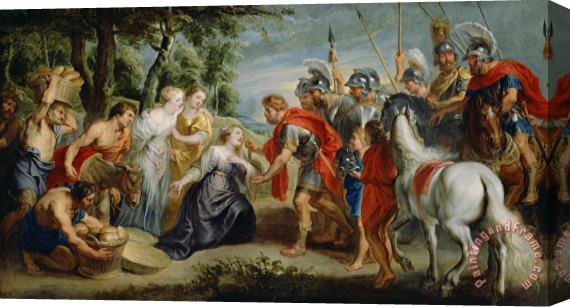 Peter Paul Rubens David Meeting Abigail Stretched Canvas Print / Canvas Art
