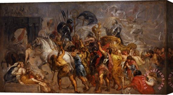 Peter Paul Rubens Ingresso Trionfale Di Enrico IV a Parigi Stretched Canvas Print / Canvas Art