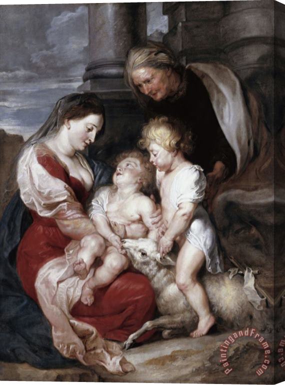 Peter Paul Rubens La Mare De Deu I El Nen Amb Santa Isabel I Sant Joanet, Cap a 1618 Stretched Canvas Print / Canvas Art