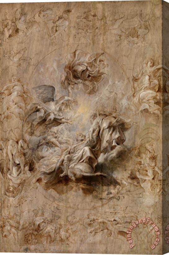 Peter Paul Rubens Multiple Sketch for The Banqueting House Ceiling Stretched Canvas Print / Canvas Art