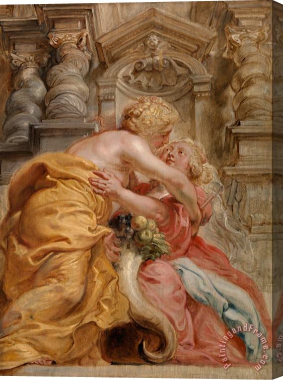 Peter Paul Rubens Peace Embracing Plenty Stretched Canvas Painting / Canvas Art