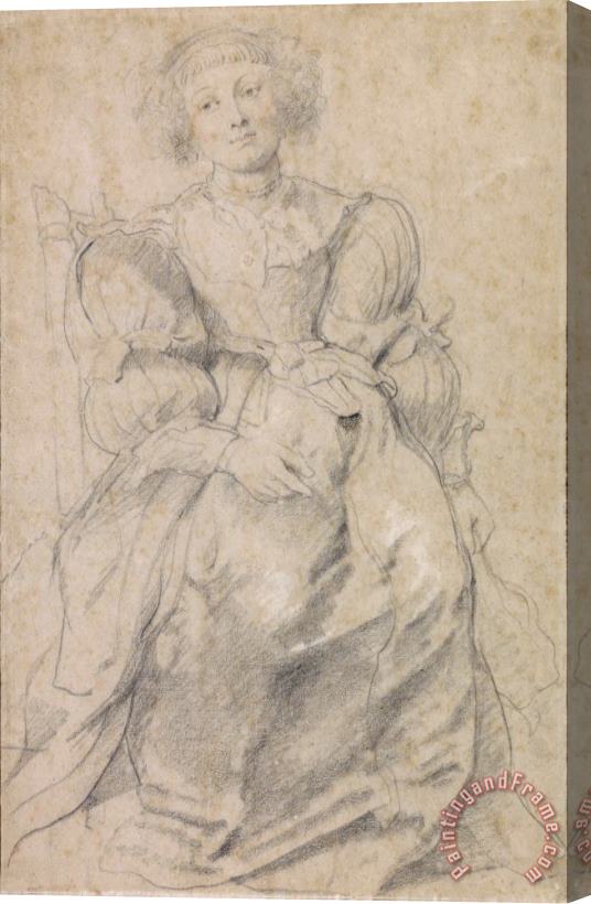 Peter Paul Rubens Portrait of Helene Fourment Stretched Canvas Print / Canvas Art