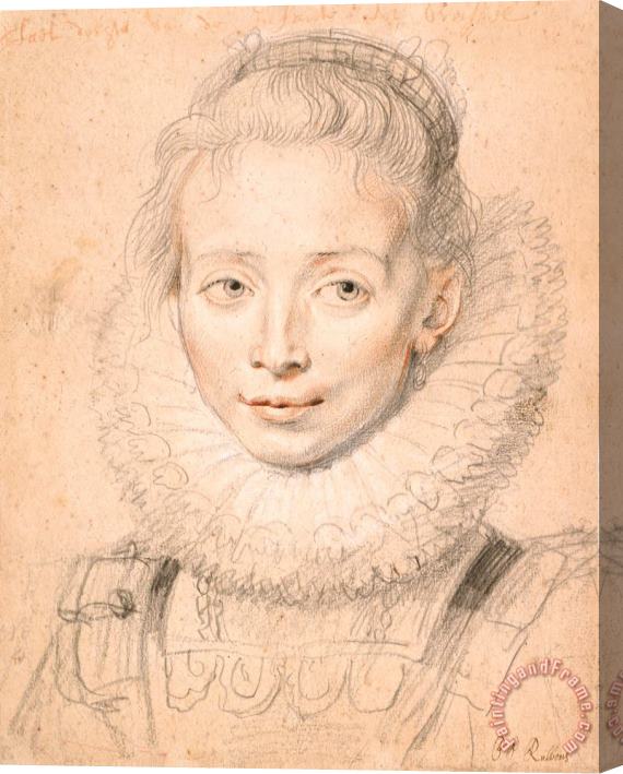 Peter Paul Rubens Rubens's Daughter Clara Serena (so Named Maid of Honor of Infanta Isabella) C. 1623 Stretched Canvas Print / Canvas Art