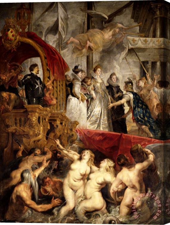 Peter Paul Rubens The Arrival of Marie De Medici in Marseilles, 3rd November 1600 Stretched Canvas Painting / Canvas Art