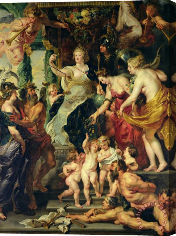 Peter Paul Rubens The Felicity of The Regency Stretched Canvas Print / Canvas Art