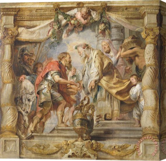 Peter Paul Rubens The Meeting of Abraham And Melchizedek Stretched Canvas Painting / Canvas Art