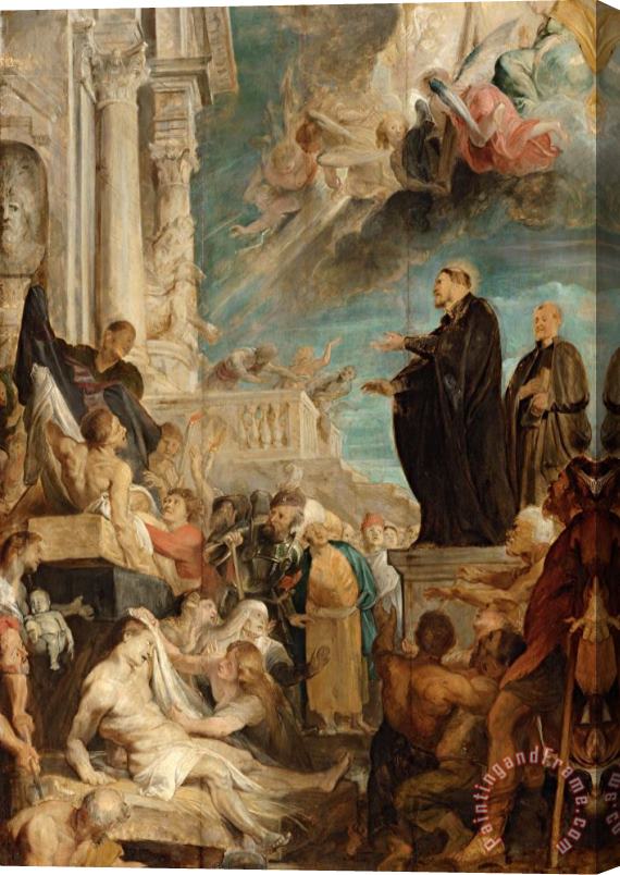 Peter Paul Rubens The Miracles of St. Francis Xavier, Modello Stretched Canvas Print / Canvas Art