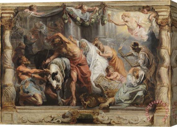 Peter Paul Rubens The Triumph of The Eucharist Over Idolatry Stretched Canvas Painting / Canvas Art