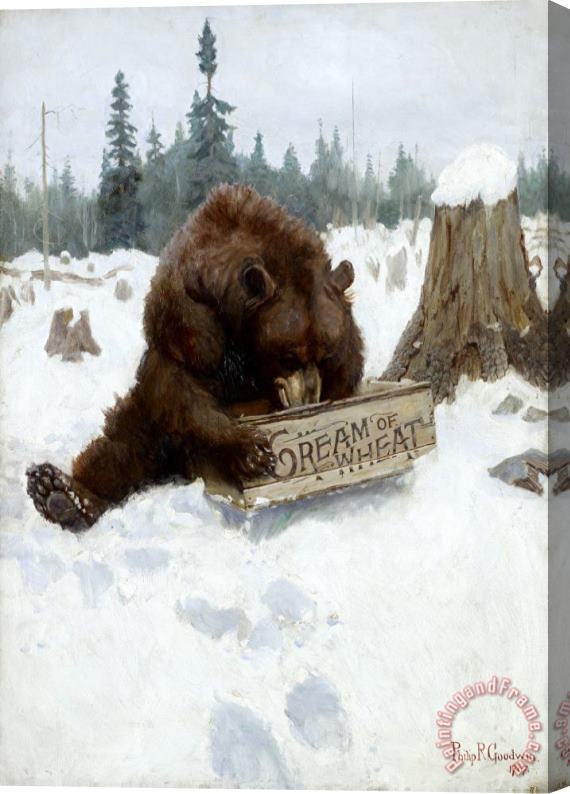 Philip R. Goodwin A 'bear' Chance Stretched Canvas Painting / Canvas Art
