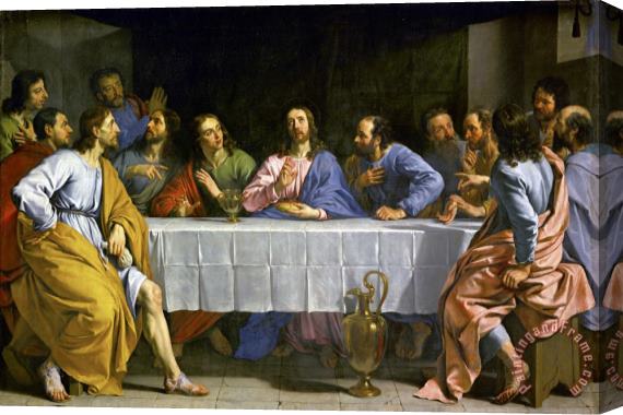 Philippe de Champaigne The Last Supper Stretched Canvas Painting / Canvas Art