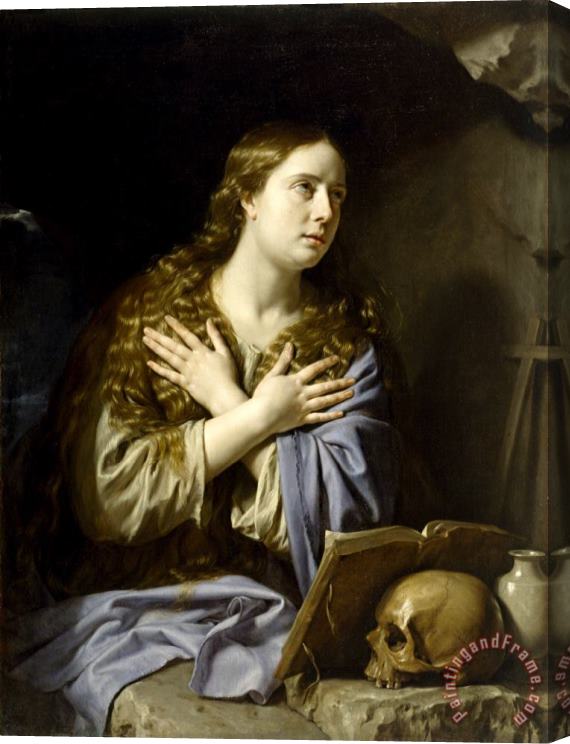 Philippe de Champaigne The Repentant Magdalen Stretched Canvas Painting / Canvas Art