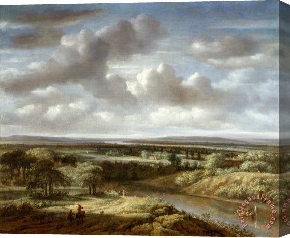Philips Koninck River Landscape Stretched Canvas Print / Canvas Art