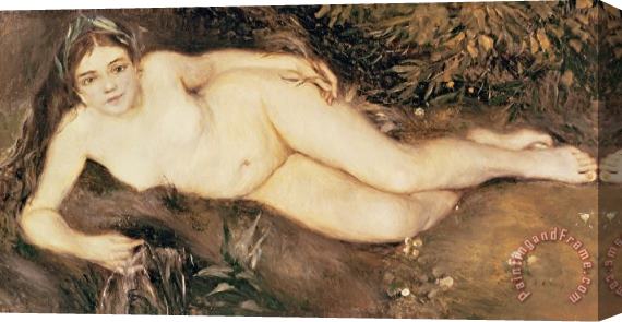 Pierre Auguste Renoir A Nymph by a Stream Stretched Canvas Print / Canvas Art