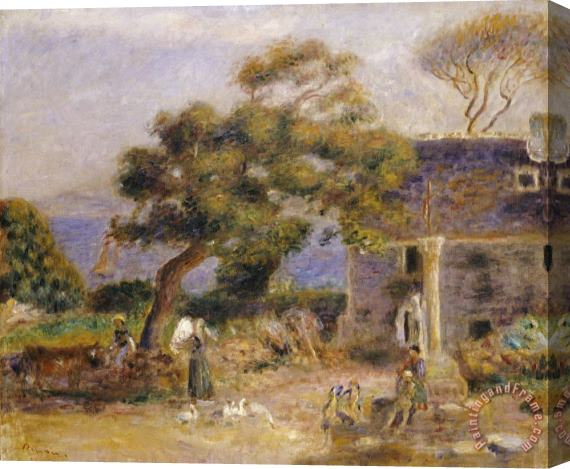 Pierre Auguste Renoir A View of Treboul Stretched Canvas Painting / Canvas Art