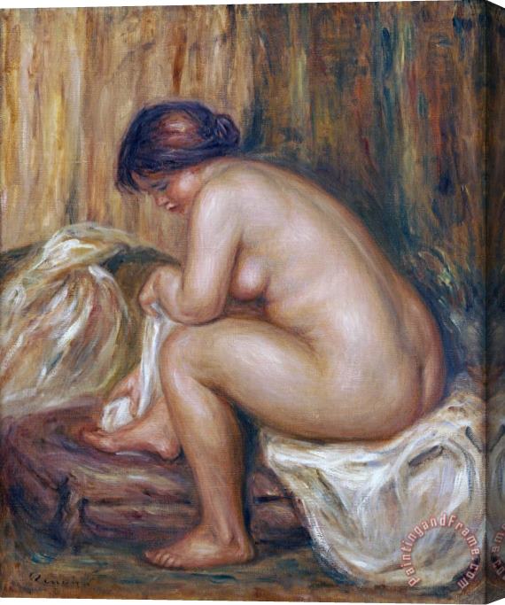 Pierre Auguste Renoir After The Bath Stretched Canvas Painting / Canvas Art