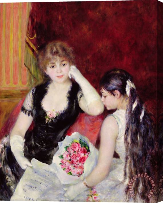 Pierre Auguste Renoir  At the Concert Stretched Canvas Painting / Canvas Art