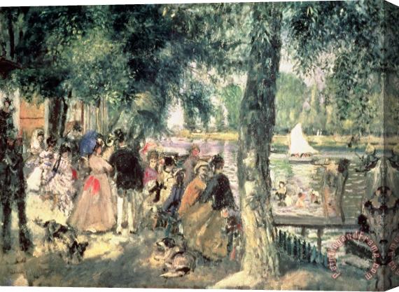 Pierre Auguste Renoir Bathing on the Seine or La Grenouillere Stretched Canvas Print / Canvas Art