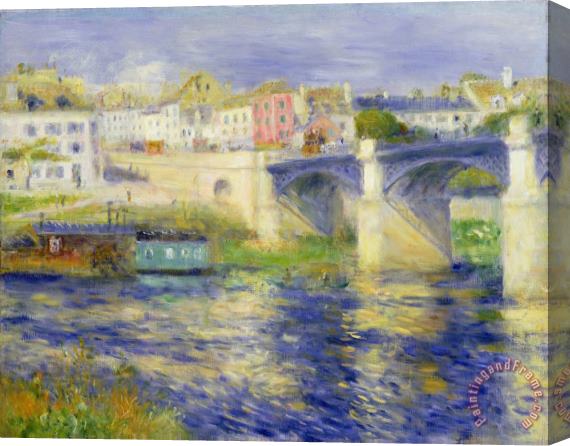 Pierre Auguste Renoir Bridge at Chatou Stretched Canvas Painting / Canvas Art