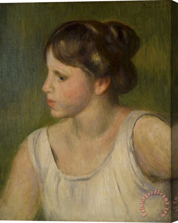 Pierre Auguste Renoir Buste De Femme Stretched Canvas Print / Canvas Art