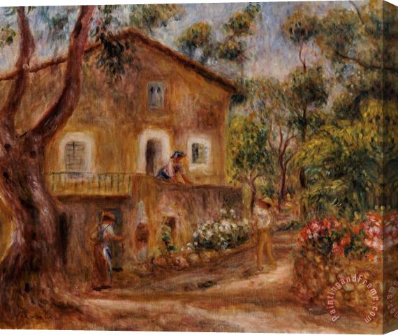 Pierre Auguste Renoir Collette's House at Cagne Stretched Canvas Print / Canvas Art