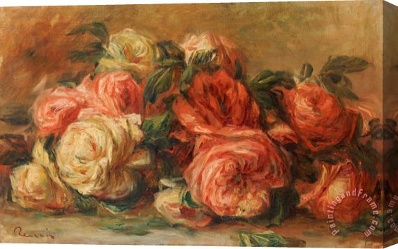 Pierre Auguste Renoir Discarded Roses Stretched Canvas Painting / Canvas Art